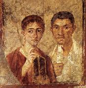 Portrait of a Man and His Wife,from pompeii